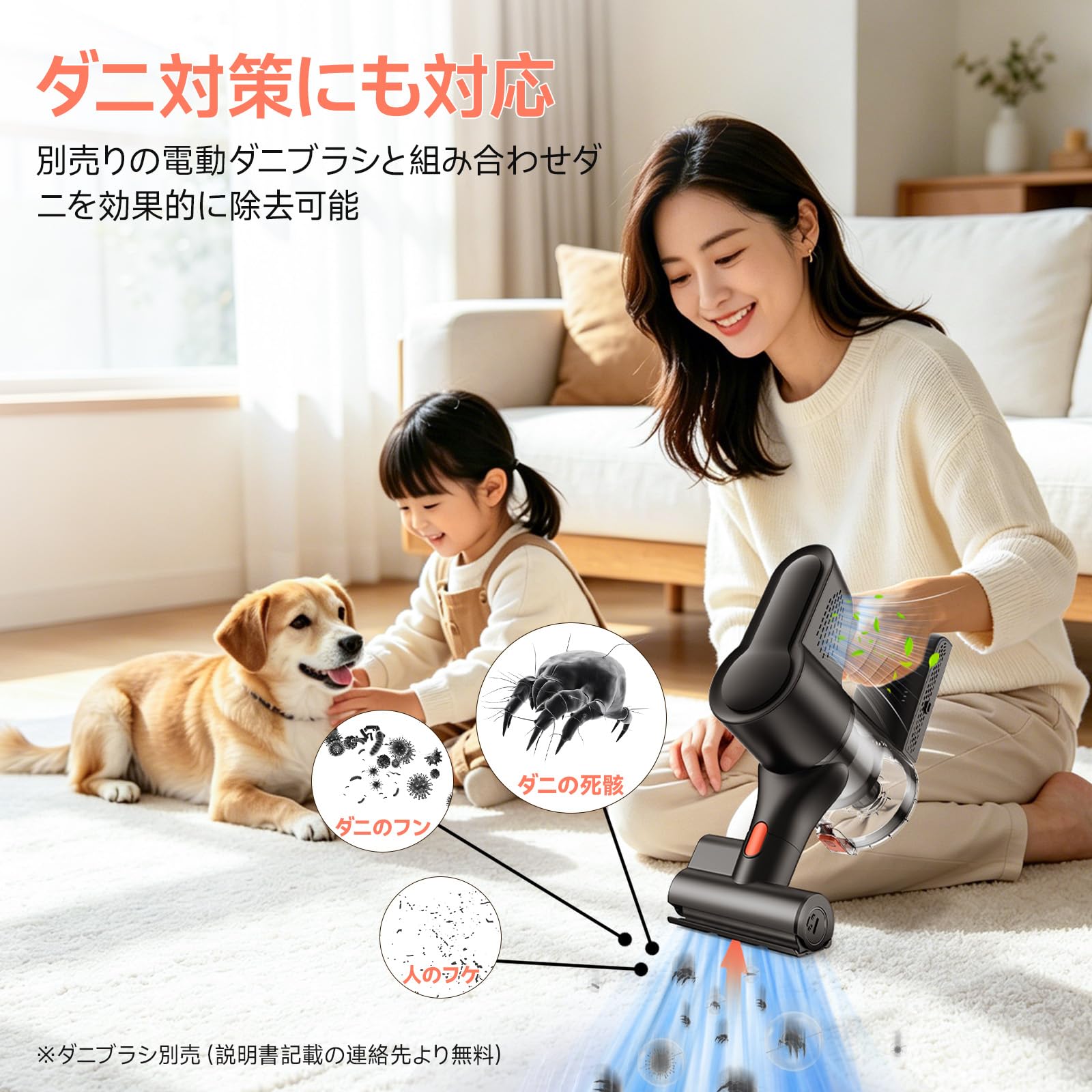 Amazon | 掃除機 コードレス 【2026新登場！440Kpa超強吸引・AI床面