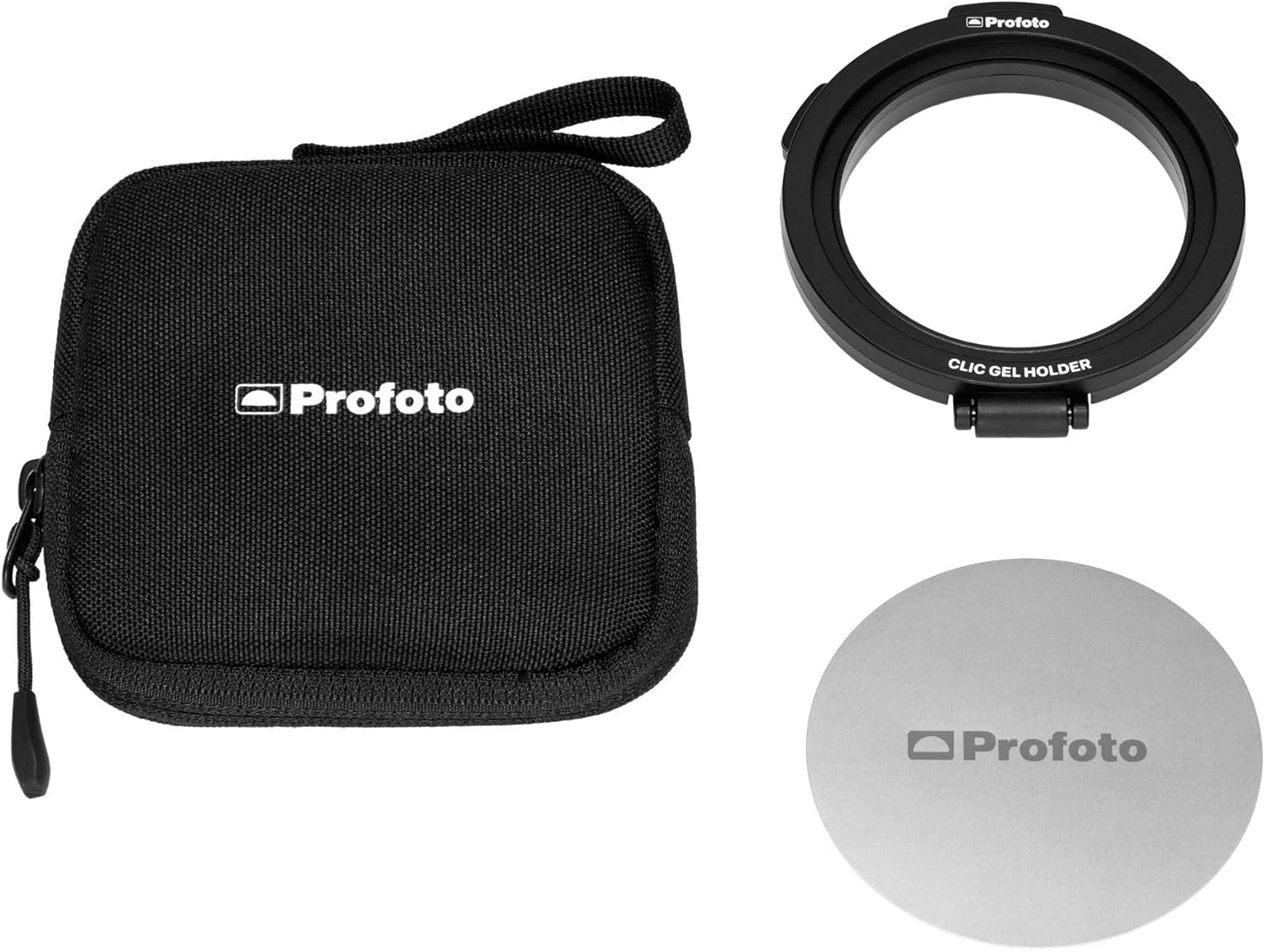 Profoto Clic Gel Holder with Stainless Steel Template and Protective Case A-Series Flash, Featuring Magnetic Mount Design