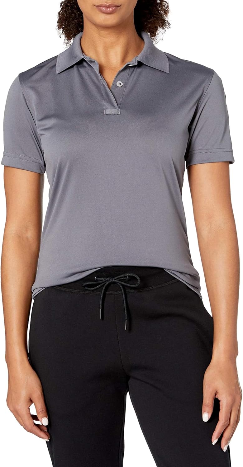 (Medium, Steel Grey) - Tru-Spec Women's Short Sleeve Performan