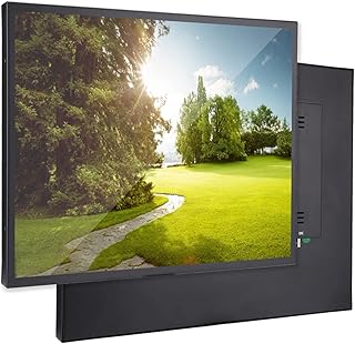 Tela Sensível Ao Toque Resistiva de 19 Polegadas, Monitor Touchscreen, Monitor Industrial Todo Em Metal 1280x1024 para Entrada HDMI/VGA/AV/BNC/USB (G19CrV59) (100-240V) (Plugue UE)