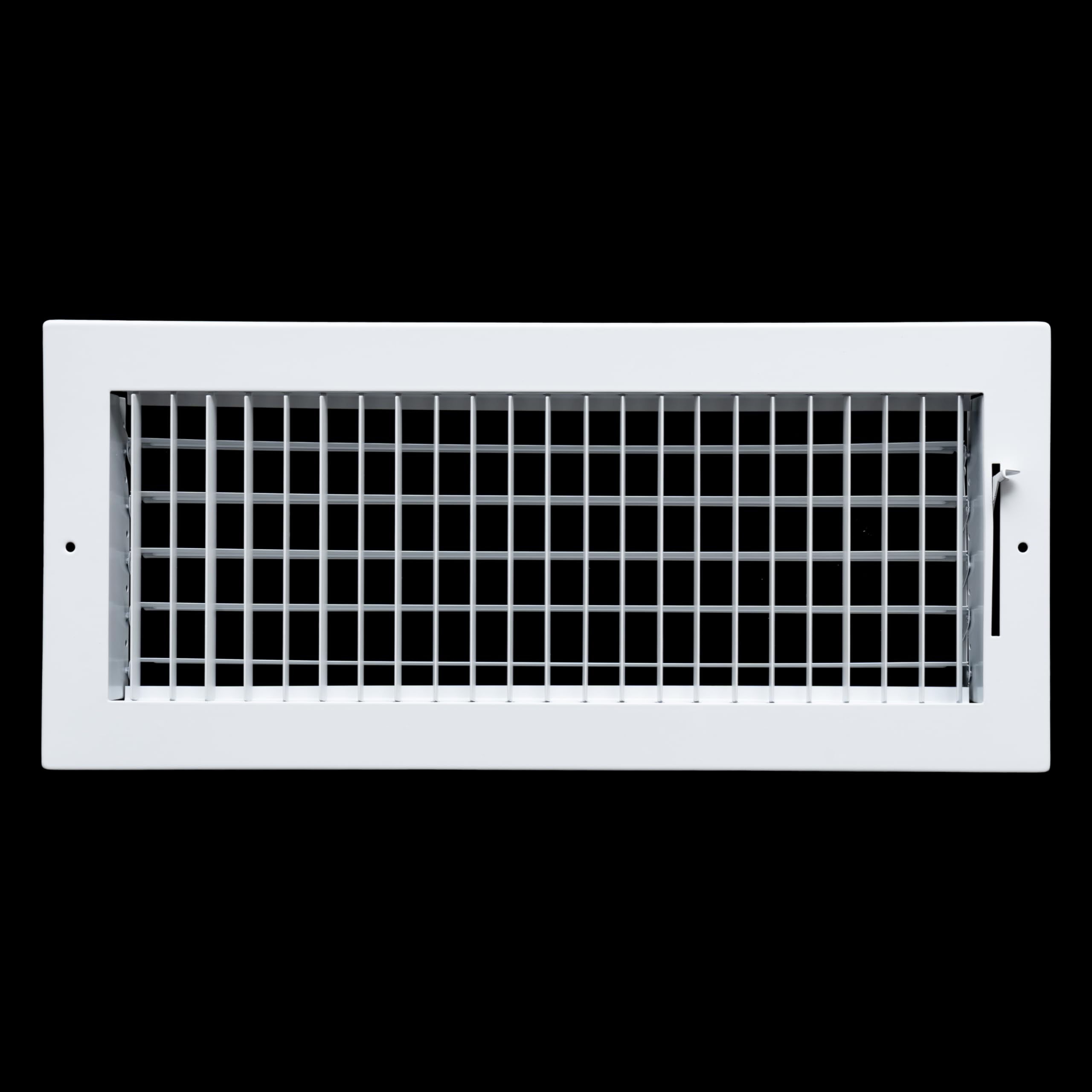 White Steel Vent Cover With Insect Screen - 16x6 Inch (15.75"x5.9") For Sidewall & Ceiling