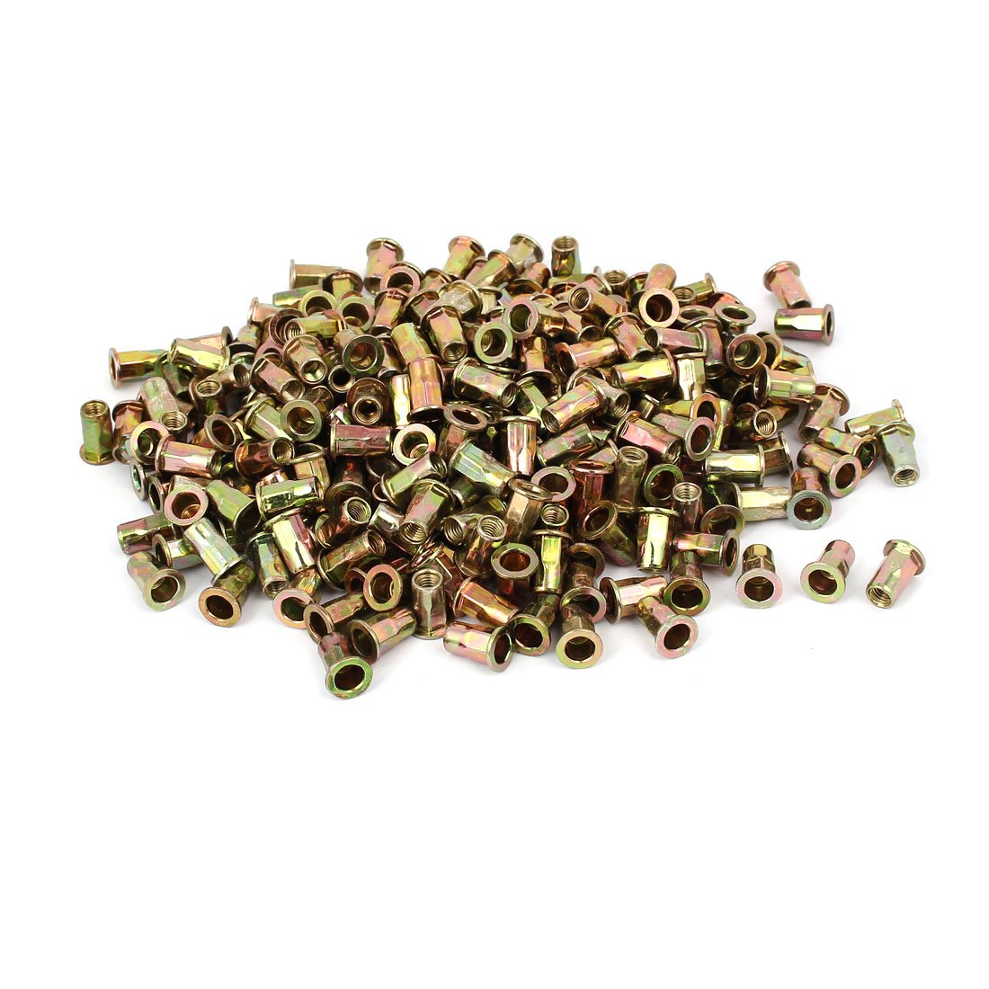 M5 x 13mm Zinc Plated Half Hex Body Blind Rivet Nut 500PCS (b38228a66bff41f7df744e0a4f357c29)