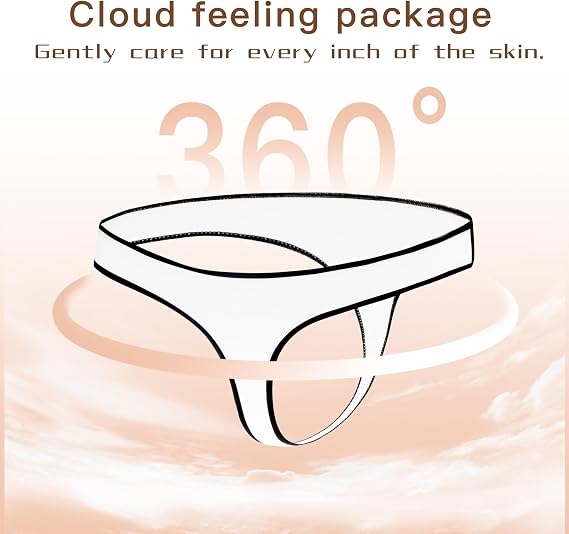 VISSAY Cotton Underwear for Women,Low Rise Breathable Comfortable Thongs,Sexy Stretch Soft Womens Panties Thong 4 Pack