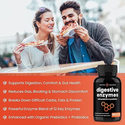 Miniatura 6 de NutraChamps Paquete de 2 unidades de aceite de pescado y enzimas digestivas Omega 3
