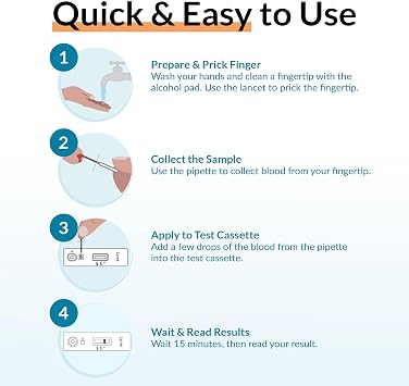 GetTested Lyme Disease Test Kit (IgG/IgM) – Detect Borrelia After Tick Bite – Rapid 10-Minute At-Home Test – Easy, Private & Reliable Lyme Screening - No Appointment or Lab Required