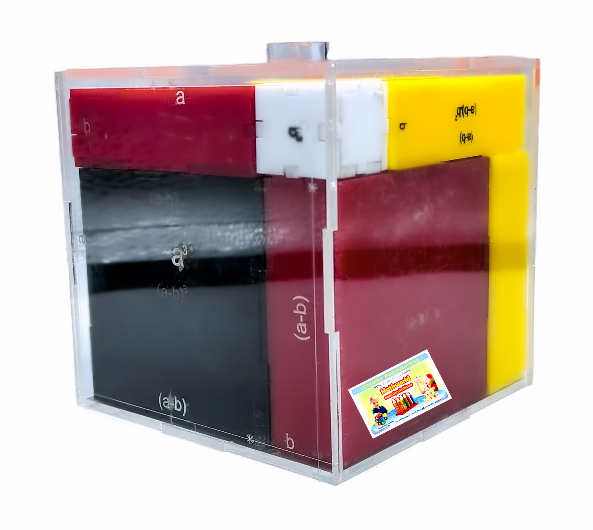 Mathworld algebraic Identity Cube Set to Learn and Understand (a-b) 3,Math Formula Manipulative Montessori Kids Learning kit Model for Maths lab (B086HQQHSC) Amazon Price History, Amazon Price Tracker