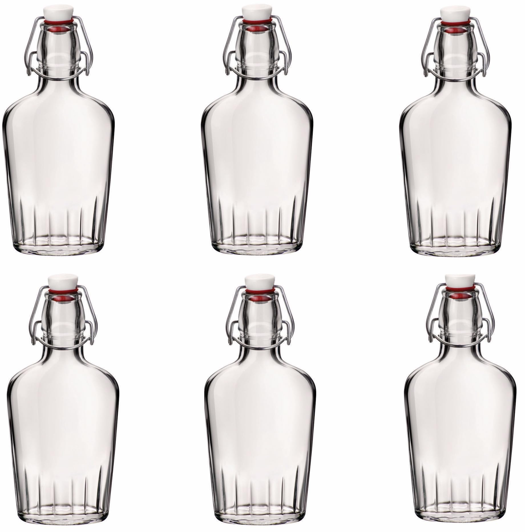 Produktbild von Casavetro 350ml Leere Glasflaschen 10 Stück Apotheker Likörflaschen Mit Korken, 350 Ml