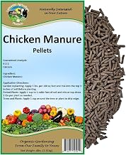 Chicken Manure Pellets 4 Pounds - Nutrient-Rich, Slow-Release Fertilizer with Nitrogen, Phosphorus & Potassium for Healthy Plant Growth and Soil Improvement - Lancaster Agriculture Products