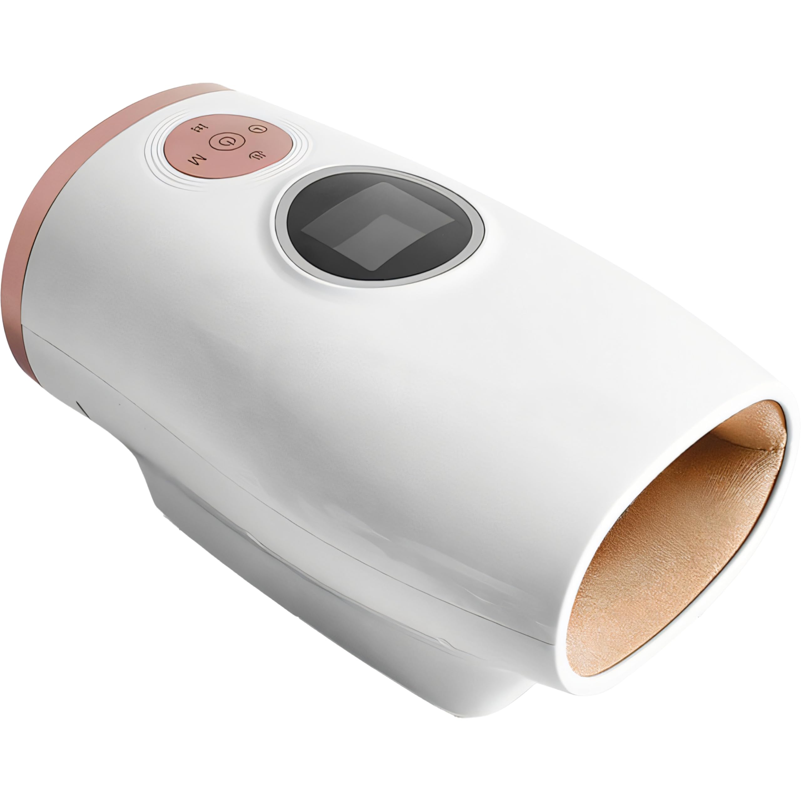 Retoo Elektrisches Handmassagegerät mit Wärme und Kompression – 3 Modi, LCD-Display, kabelloses Massagegerät für Finger, Handfläche & Handgelenk, Arthritis, Karpaltunnelsyndrom, USB Akku