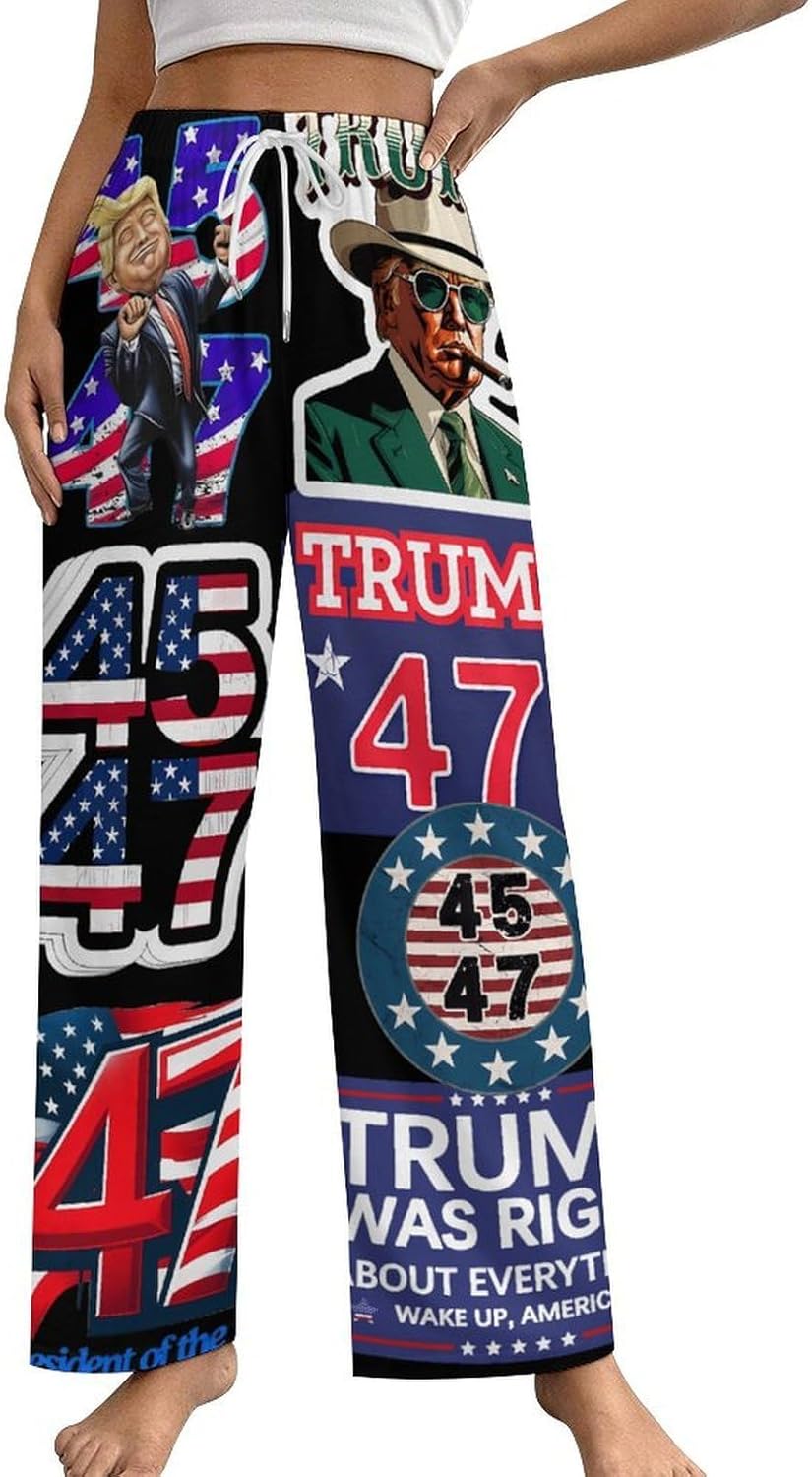 Womens Pajama Sleepwear Lounge Home Trump Pajamas