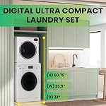 Equator 110V ULTRA COMPACT Set Washer 1.57cf+Vented Sensor Dryer 2.6cf