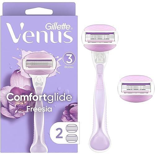 Gillette Venus ComfortGlide Freesia Women's Razor - 1 handle + 2 refills
