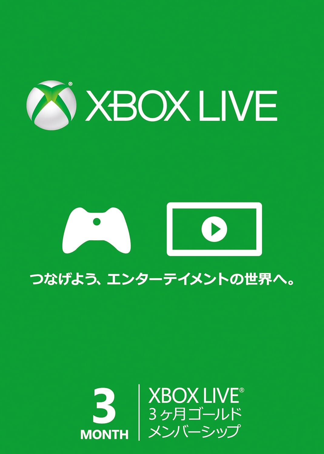 Xbox Live 3ヶ月ゴールド メンバーシップ