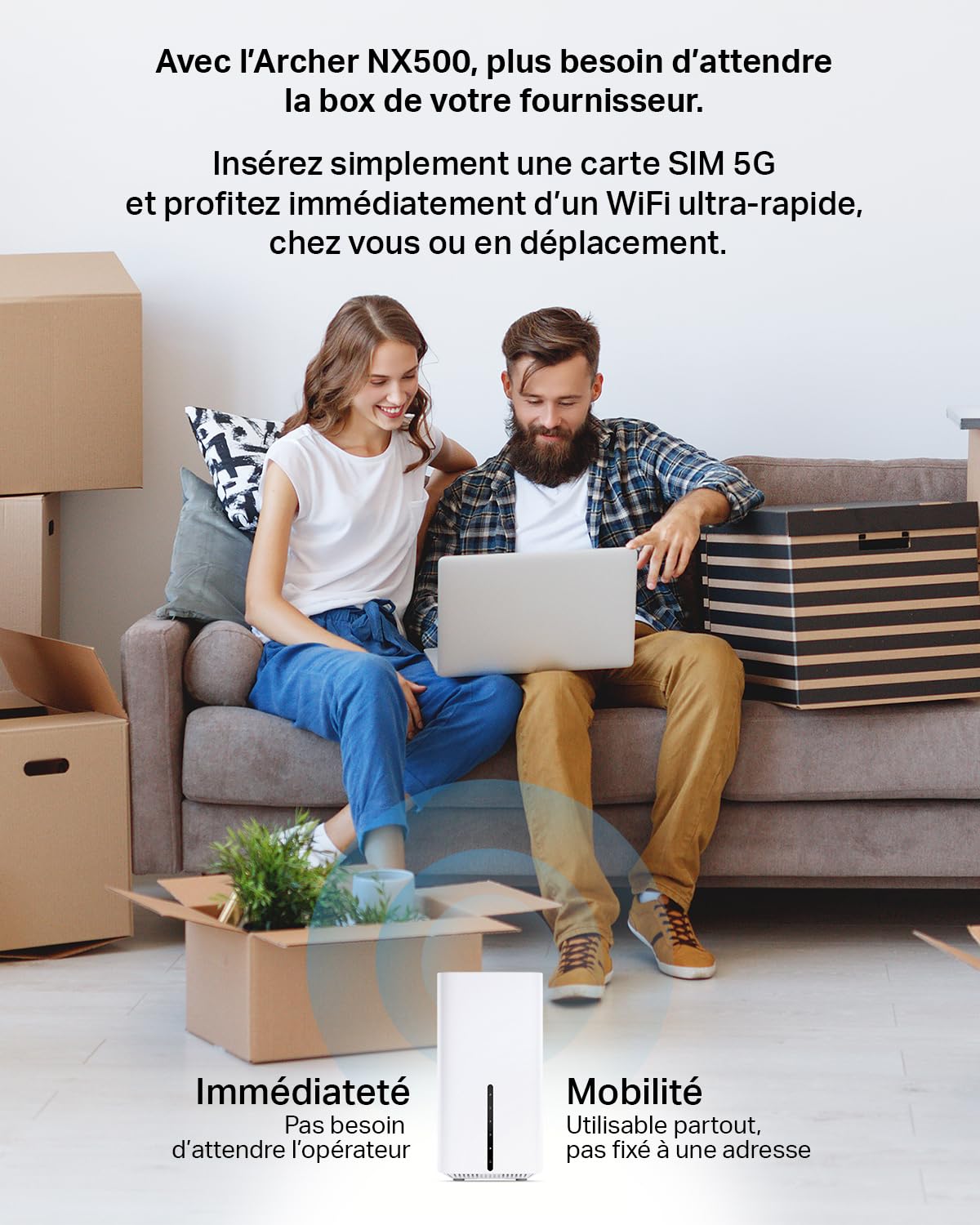 TP-Link Archer NX500 Routeur 5G Wi-Fi 6 AX3000Mbps Bi-Bande Gigabit EasyMesh