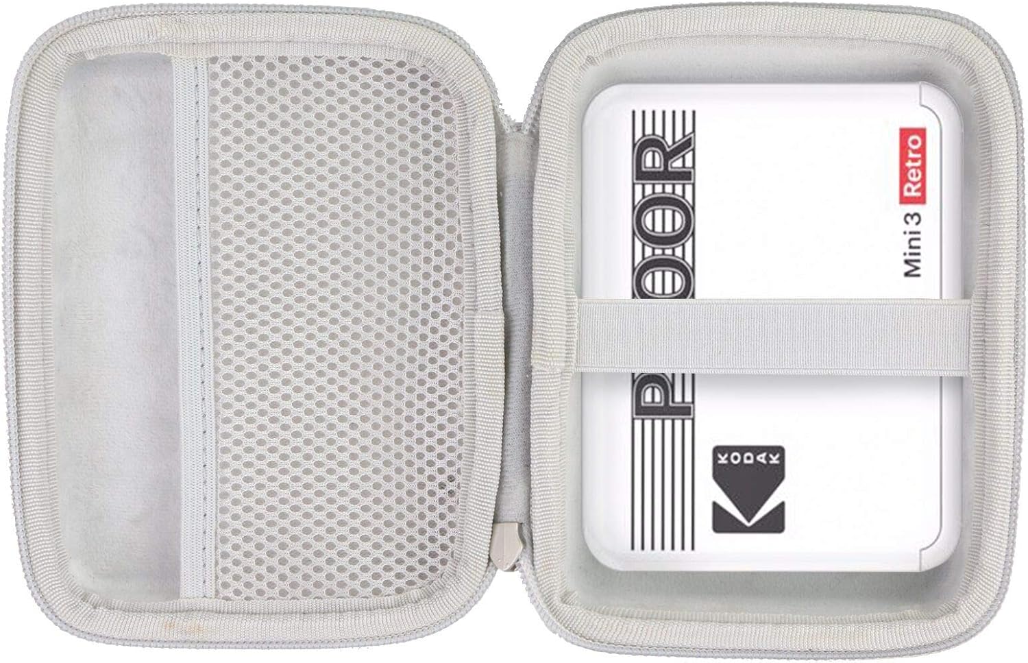 Khanka Hard Travel Case Replacement for Compatible with Kodak Mini 3 Retro/Kodak All-New Mini Shot 3 Square Instant Printer & Camera (Gray Zipper)
