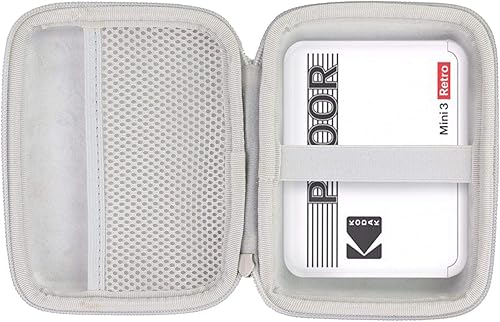 Miniatura 1 de Khanka Funda de viaje rígida de repuesto compatible con Kodak Mini 3 RetroKodak Mini Shot 3 Square impresora instantánea y cámara (cremallera gris)