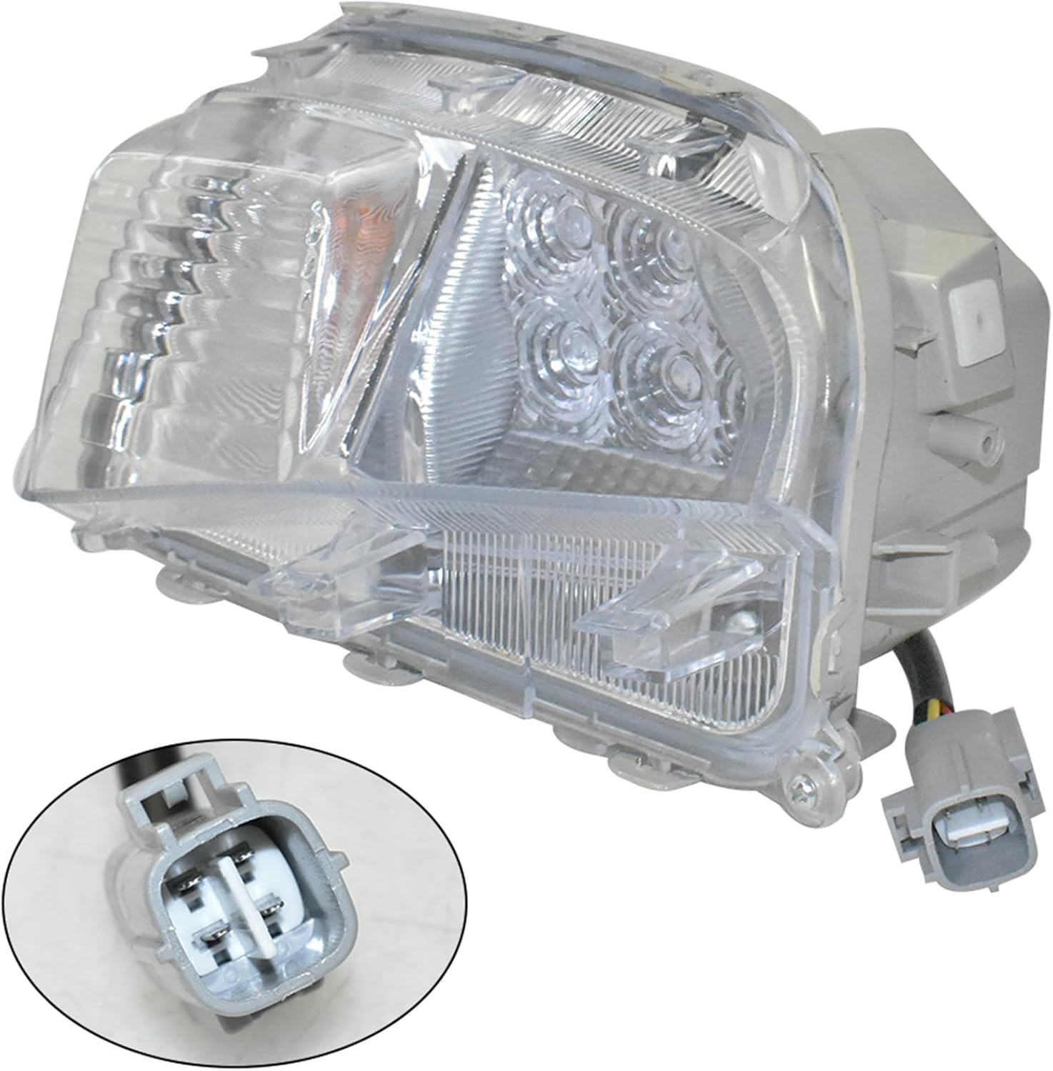 WFLNHB 2Pcs Fog Lights Replacement for Prius 2012-2015 DRL Fog Lights Lamp Clear Lens Left+Right Side (Passenger and Driver Side)