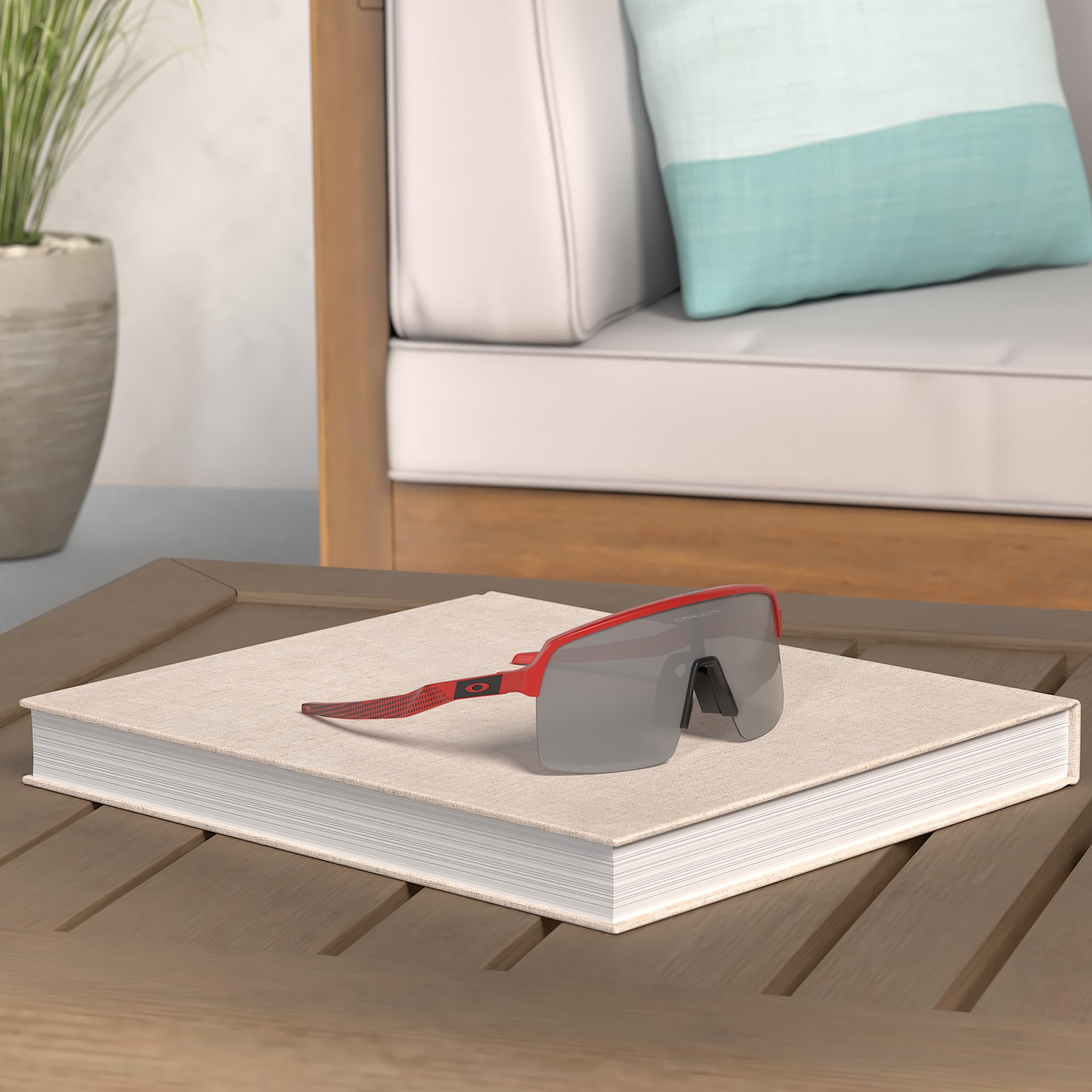 Oakley Occhiali, Rosso, Einheitsgröße Unisex-Adulto