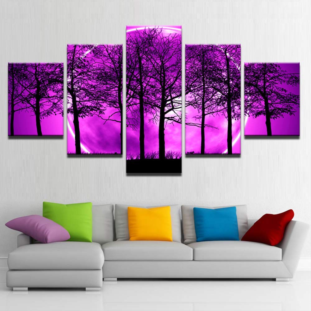 Toile art photo forêt paysage pour déco murale chambre salon