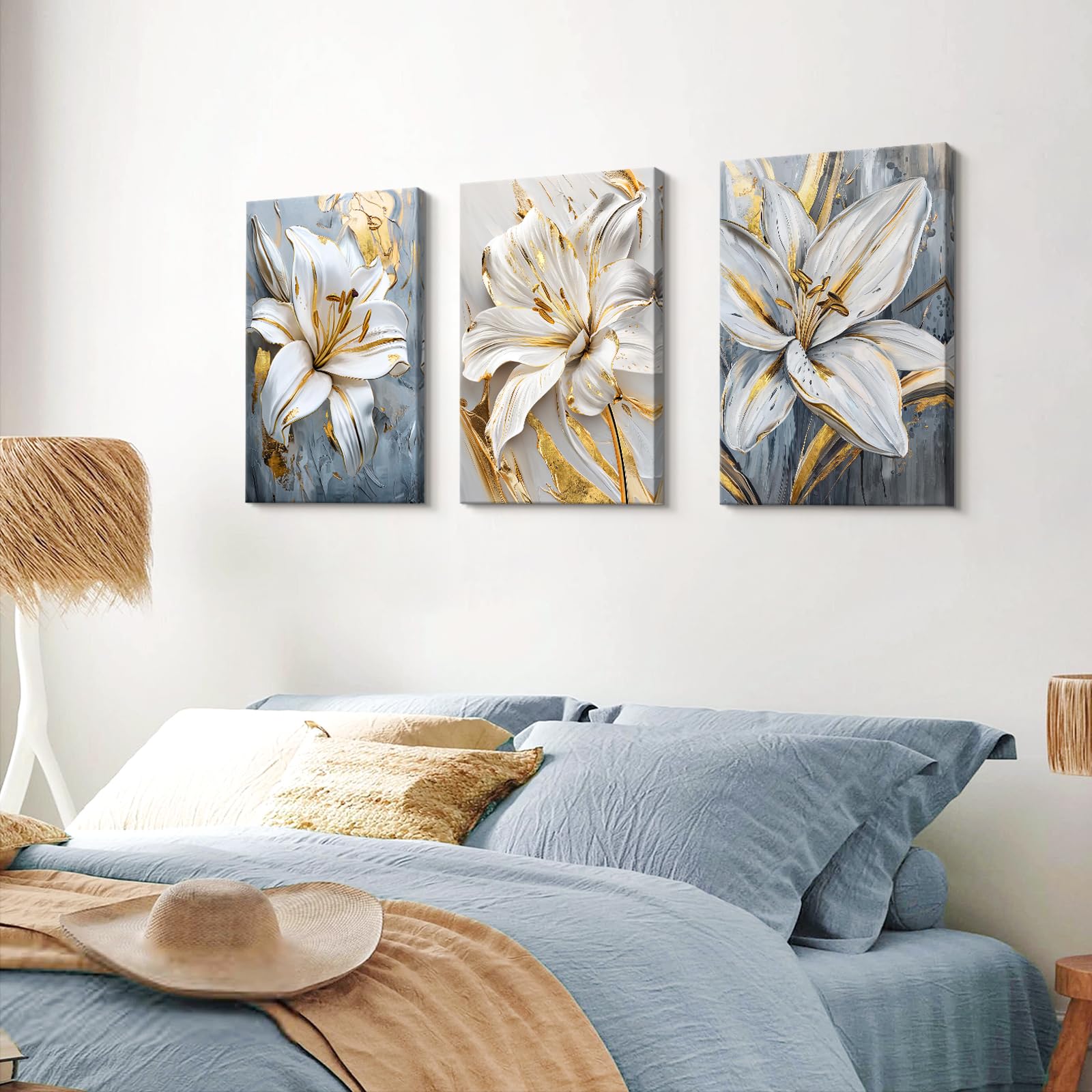 3 Pcs Wooden Framed Canvas Wall Art Set Bohemian Sage Green Canvas Prints Poster Geometric Line Beige Green Pictures for Living Room Bedroom Dinning Room Hallway Stairs Wall Decor 30x40cm x3pcs — view 405