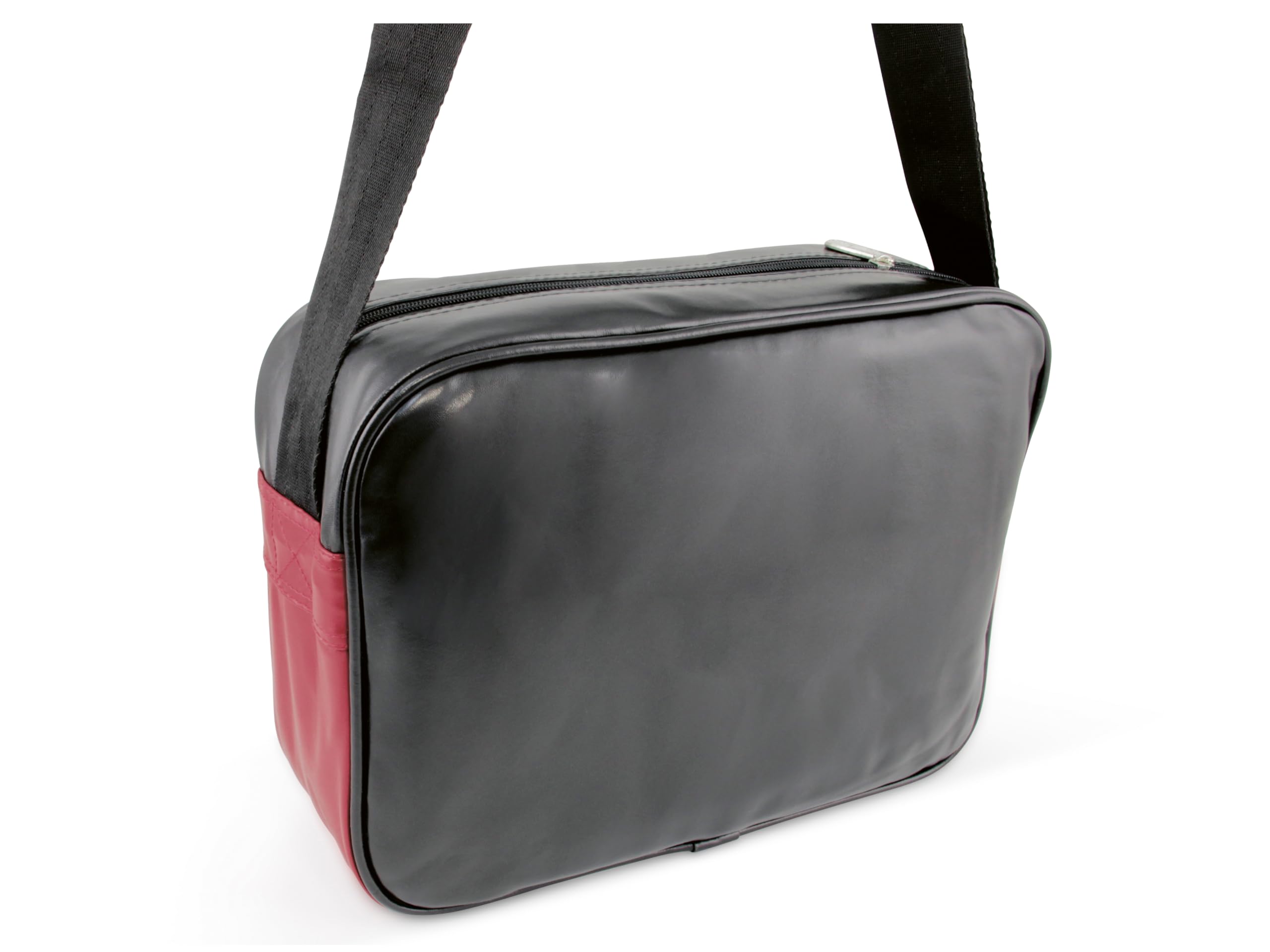 BRISA VW Collection - Volkswagen elegante borsa a tracolla regolabile, unisex, retrò/vintage, Campervan T1 Bus design (similpelle)