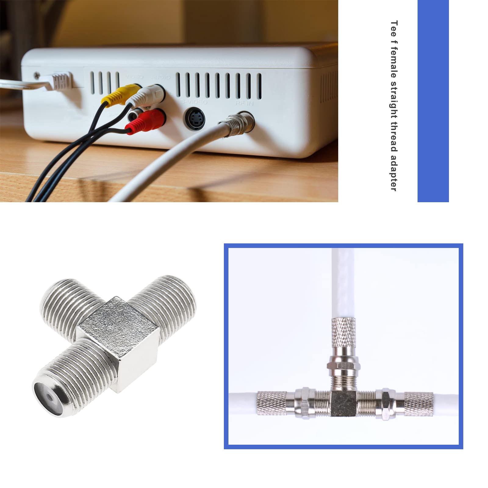 Poppstar 2x TV Satellitare Coassiale Pezzo A T 2x Presa F Su - Foto 6