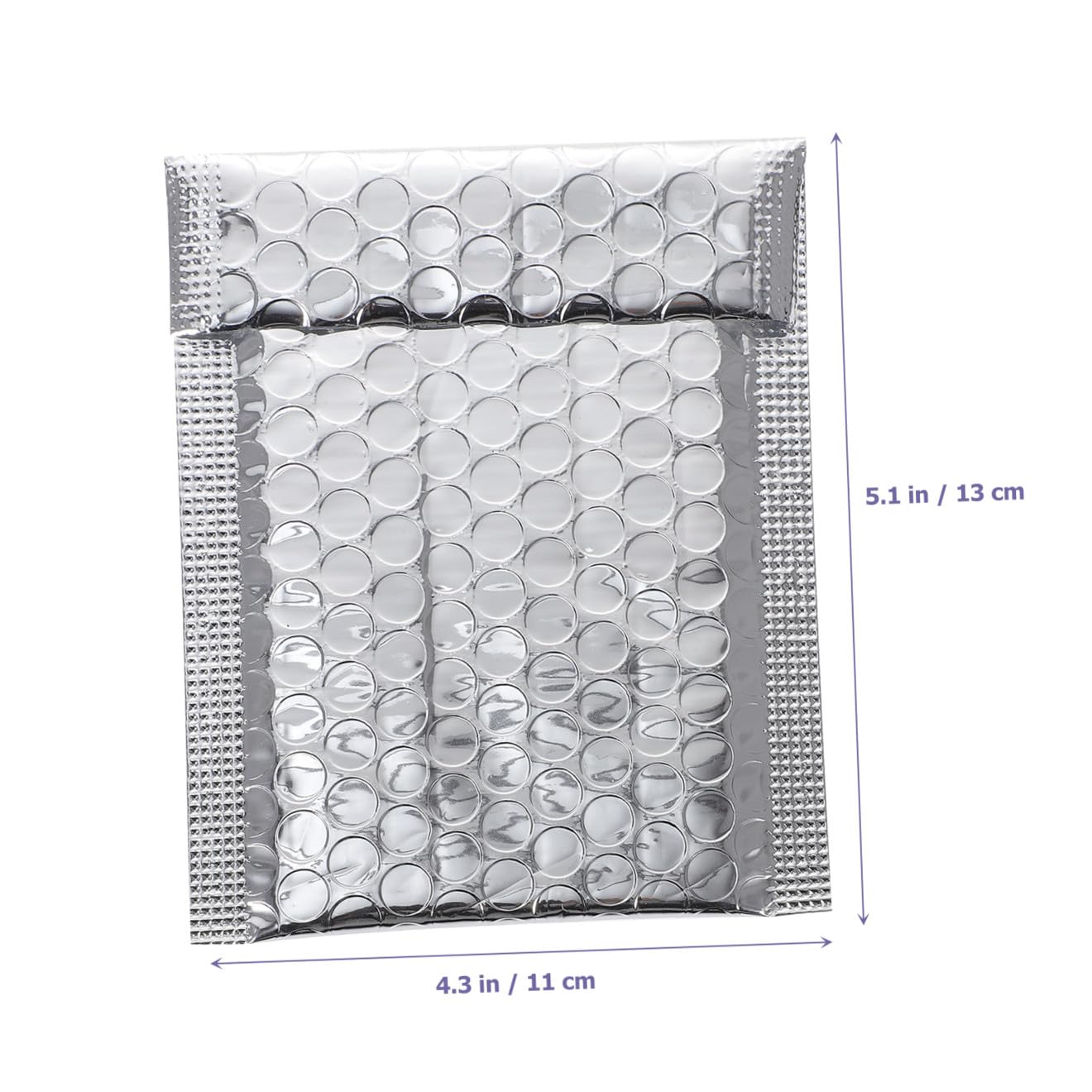 Uonlytech 100 pièces Enveloppes à Bulles Auto Adhésives Argentées Sacs Dexpédition Rembourrés pour Colis Protection pour Textiles et Articles