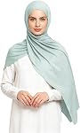 Lina & Lily Non-see-through Jersey Modal Hijab Head Scarf Wrap for Muslim Women