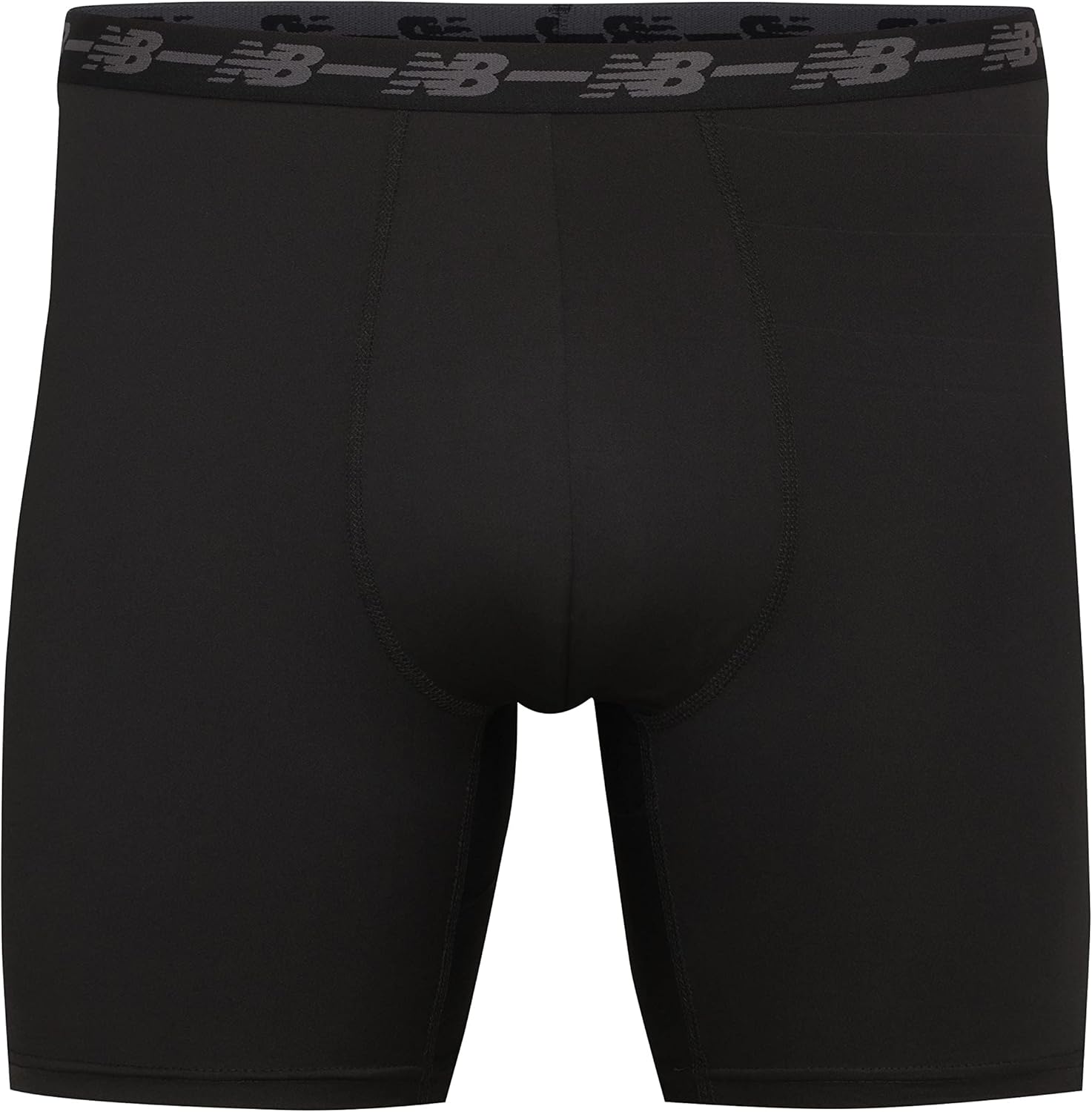 New Balance Men's No Fly Boxer Brief Underwear with Jacquard Waistband, Breathable Lightweight, Moisture Wicking (3 Pack) - Image 2