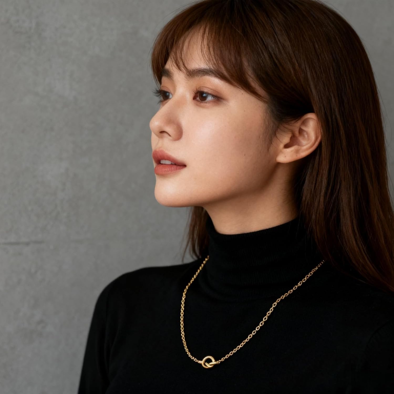 18K Gold Filled Necklace for Women,Heart Infinity Pendant Choker, Everyday Jewelry, Birthday Gift for Her - Image 4