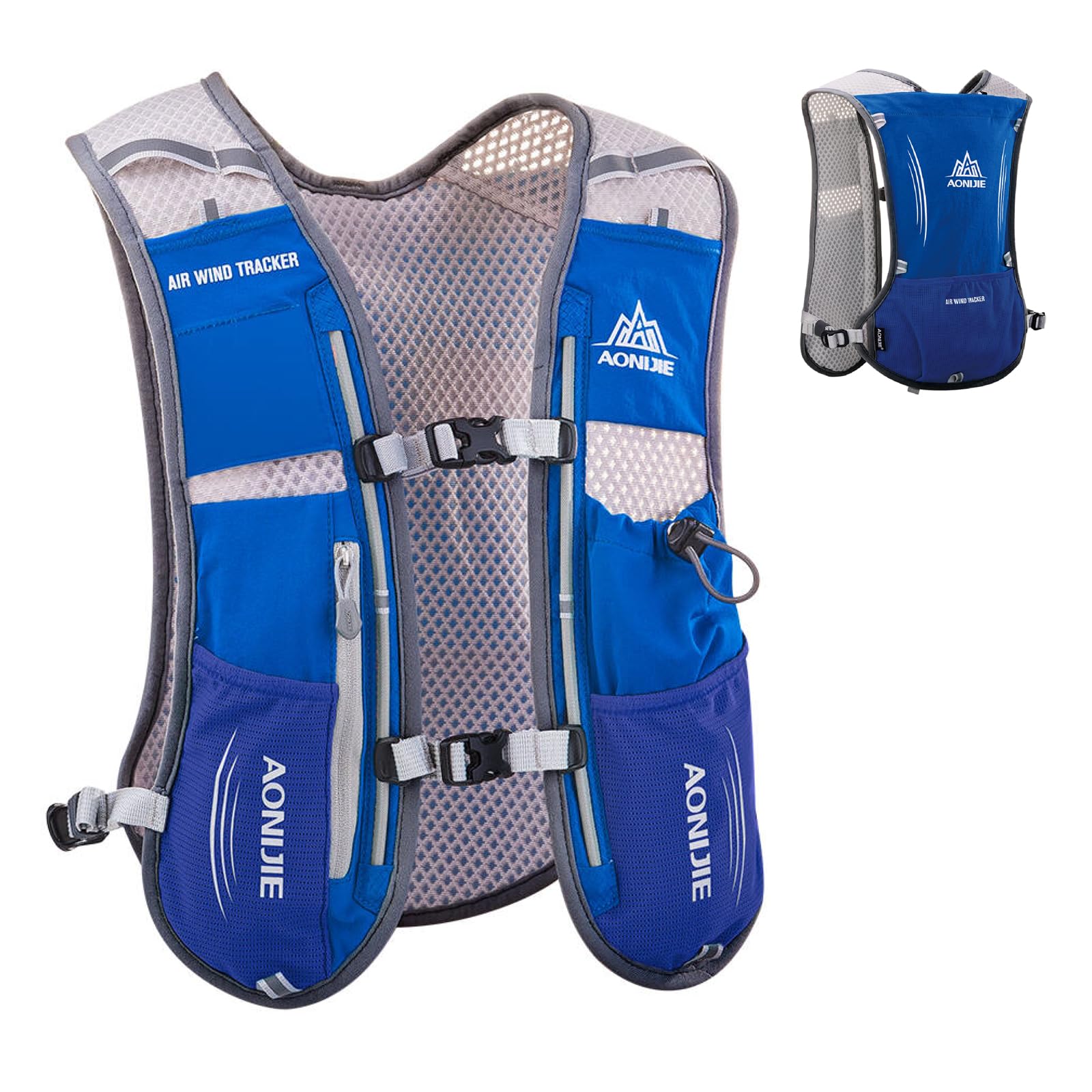 Zelvot Gilet Da Running Con Borraccia - Zaino Trail Ultraleggero Per Uomo E Donna - Foto 6