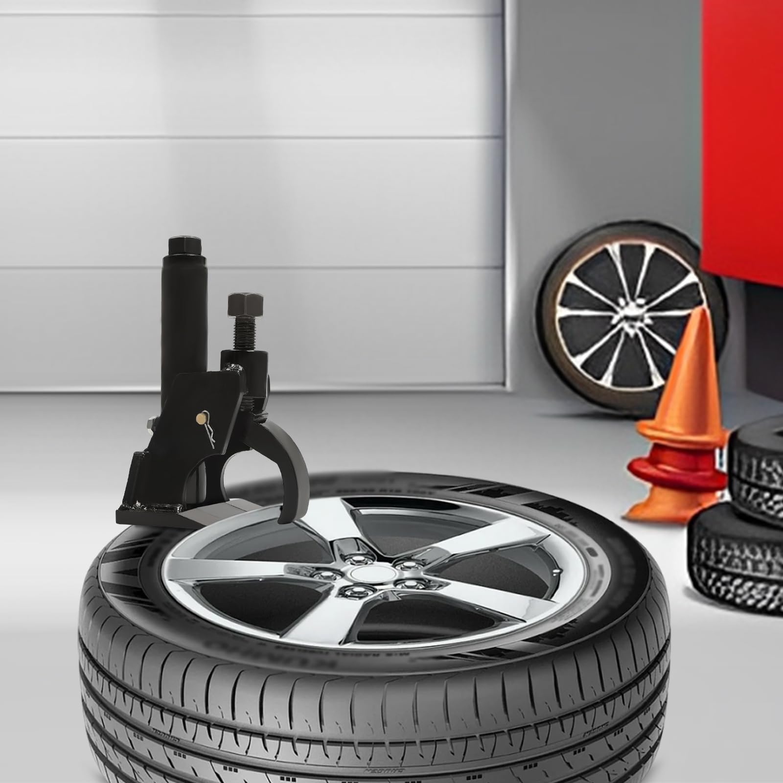 Détalonneur de Pneu Décolle Pneu Manuel en Acier Outil Démonte Pneu Portable Léger pour Pneus de 10" à 21" Outils de Changement de Pneu Pneu de la Jante sans Dommage Voiture