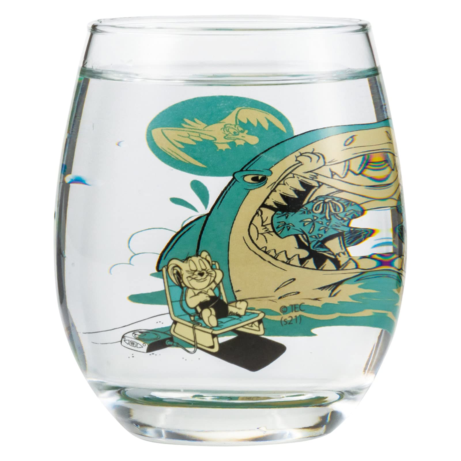 Amazon.co.jp: 「 トムとジェリー 」 3D グラス 330ml サメ 日本製