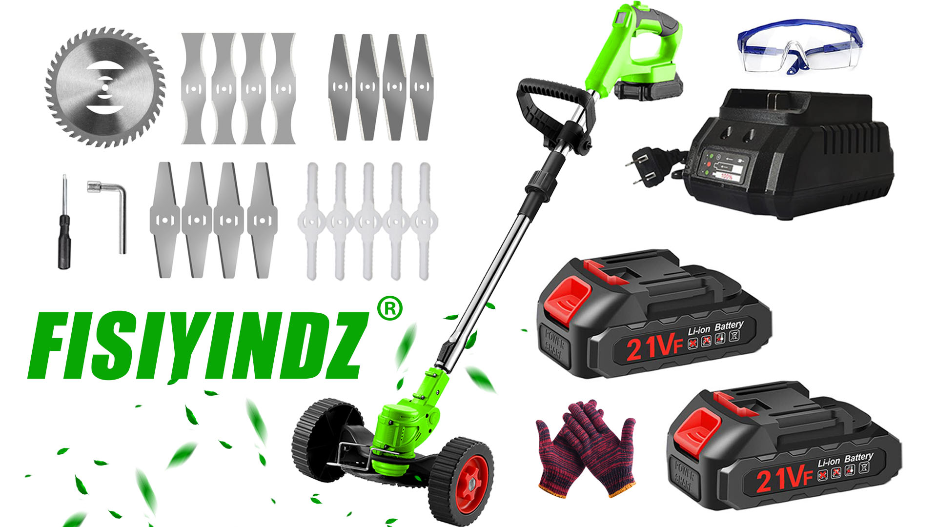 Débroussailleuse électrique Sans Fil 12V - 2 Batteries - Manche