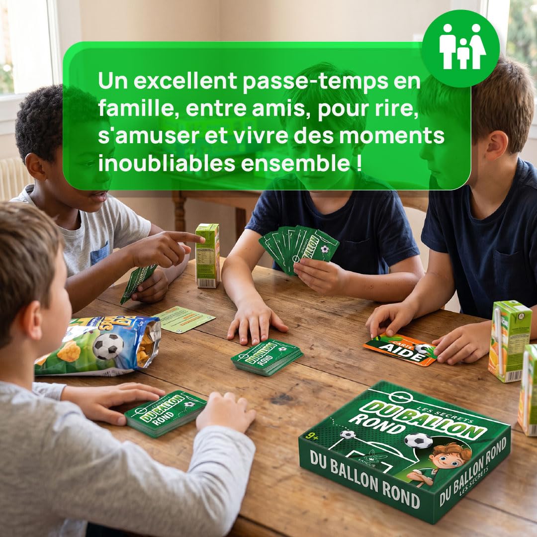 KANGUR Jeu de Carte Enfant - Jeu de Carte Football - Idéal pour Vacances et Anniversaire - Jouet pour Garçon dès 9+ Ans