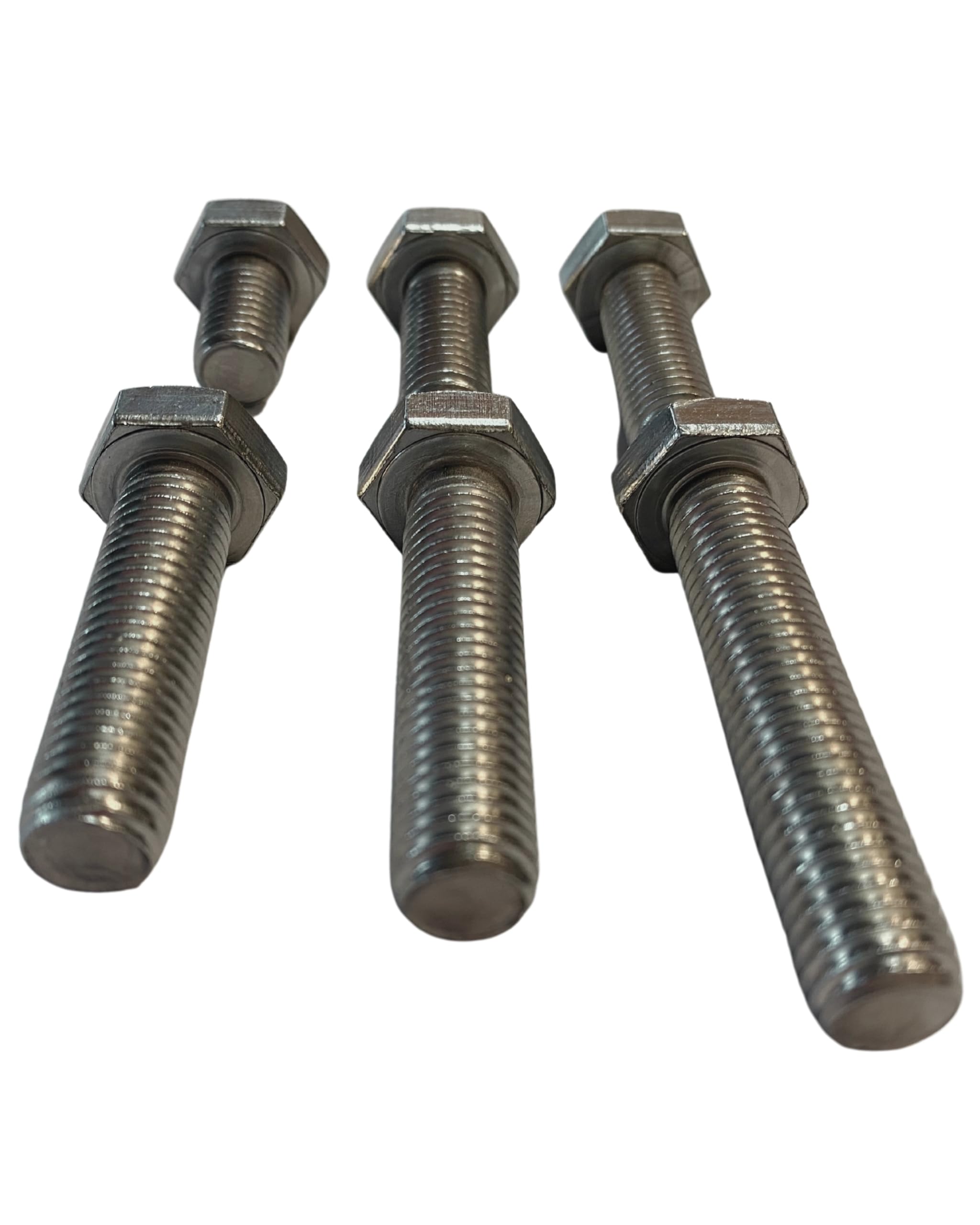 Viti esagonali M10 x 50, 50 pezzi DIN 933 (filettatura completa, viti filettate, viti per macchine, viti esagonali, ISO 4017) A2 V2A in acciaio inox - M10 x 50