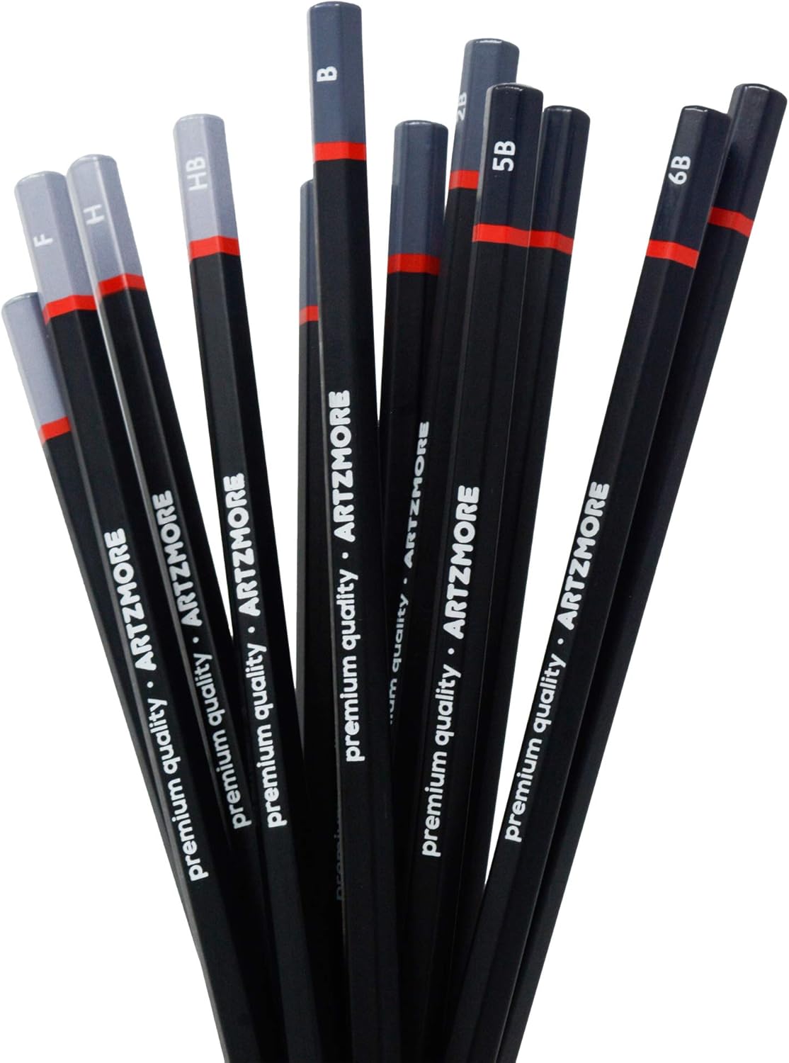 Artzmore Drawing Pencils Set - 12 Piece Sketching Pencils, Graphite Pencils, Shading Pencils for Sketching, Art Pencils for Drawing and Shading, Sketch Pencils for Drawing, Drawing Pencils for Artists : Arts, Crafts & Sewing