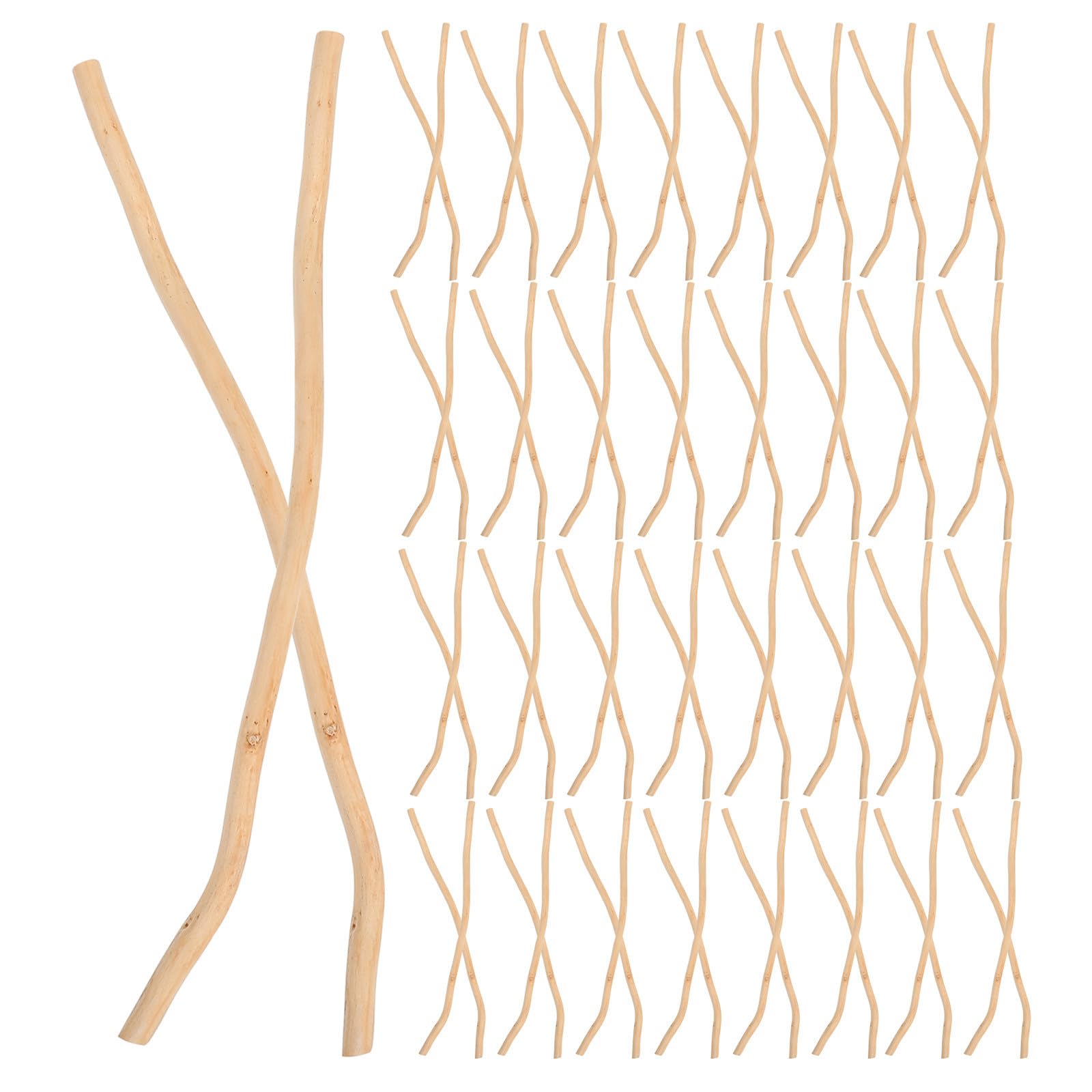 SHERCHPRY 100 Palitos de Madera Natural para Manualidades y Decoración Rústica Ramas de 30 Cm, Ideales para Estudios y Paisajismo Mantenimiento