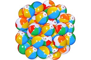 Honoson Inflatable Mini Beach Balls 5-Inch for Kids and Beach Pool Parties