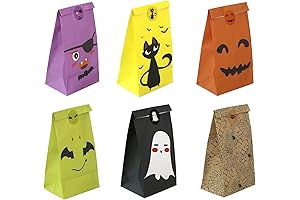 Halloween Treat Bag Stickers - Spooky Goodies!