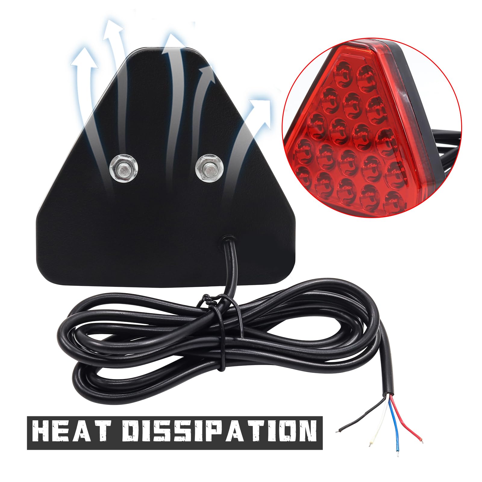 Snapklik.com : LED Car Rear Brake Light, 12V Universal Rear Tail Light ...
