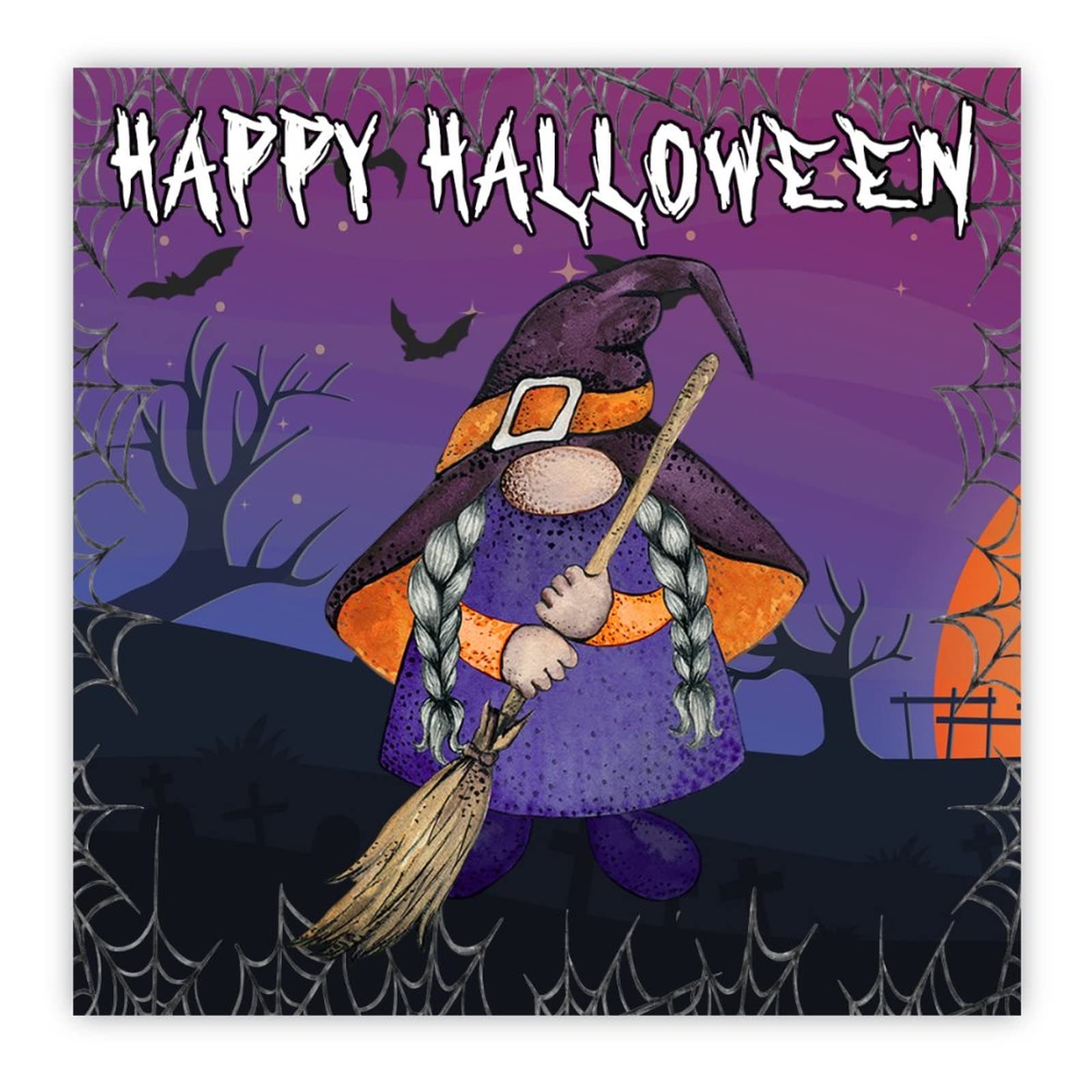 Décoration bois Halloween pour cuisine et ferme avec fantôme et lune