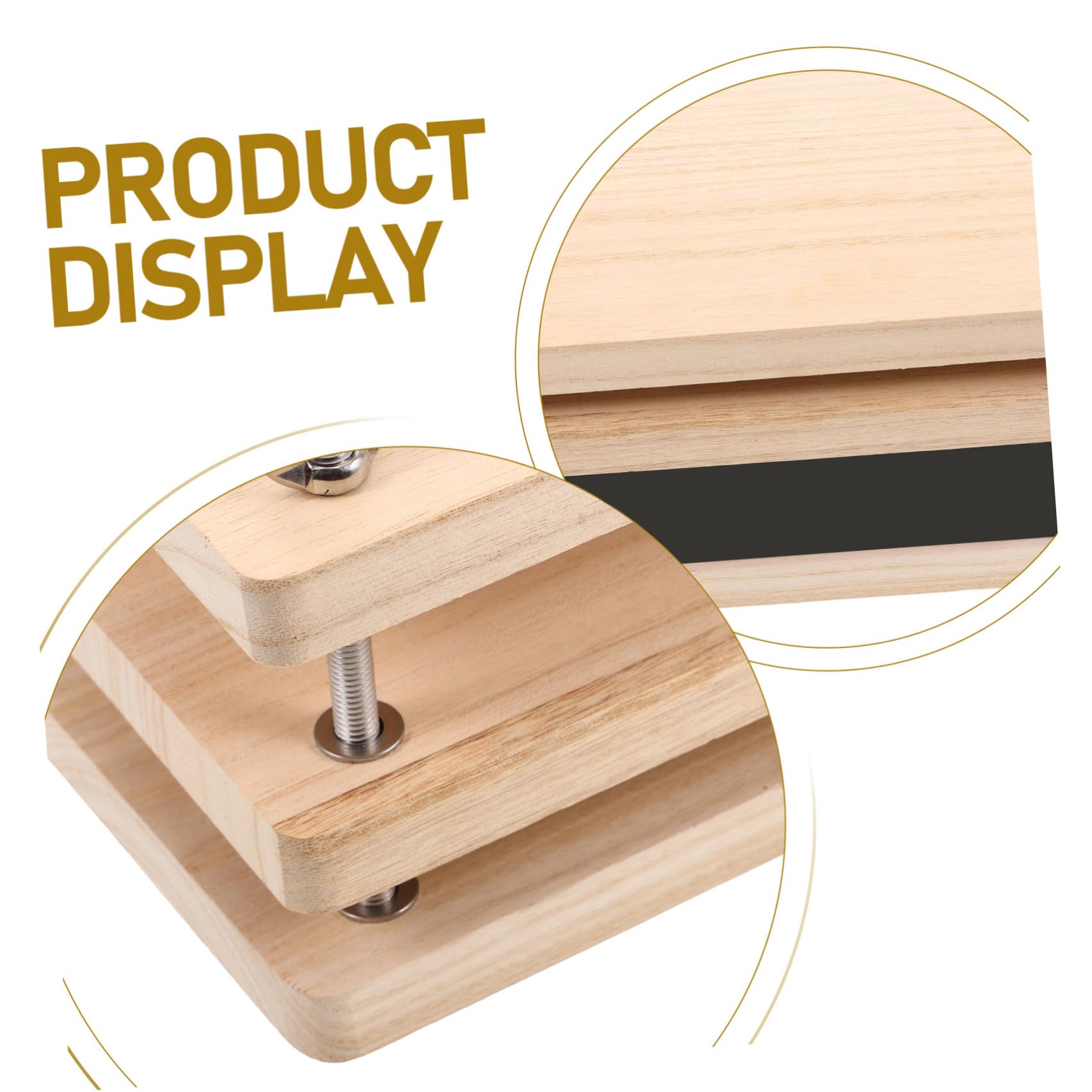 Zerodeko Kit para Hacer Libros, Prensa de Encuadernación de Madera y Metal, Portátil, para Restauración de Libros Antiguos y Bricolaje de Encuadernación