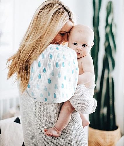 Miniatura 3 de MairMore Paquete de 5 paños de muselina para eructos para bebé, paños de muselina neutra para bebés, niños y niñas, toalla para recién nacidos,