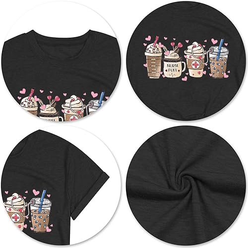 Miniatura 5 de Camisetas para el día de San Valentín para mujer, diseño de corazón y fantasma, diseño de fantasma, regalo para el día de San Valentín