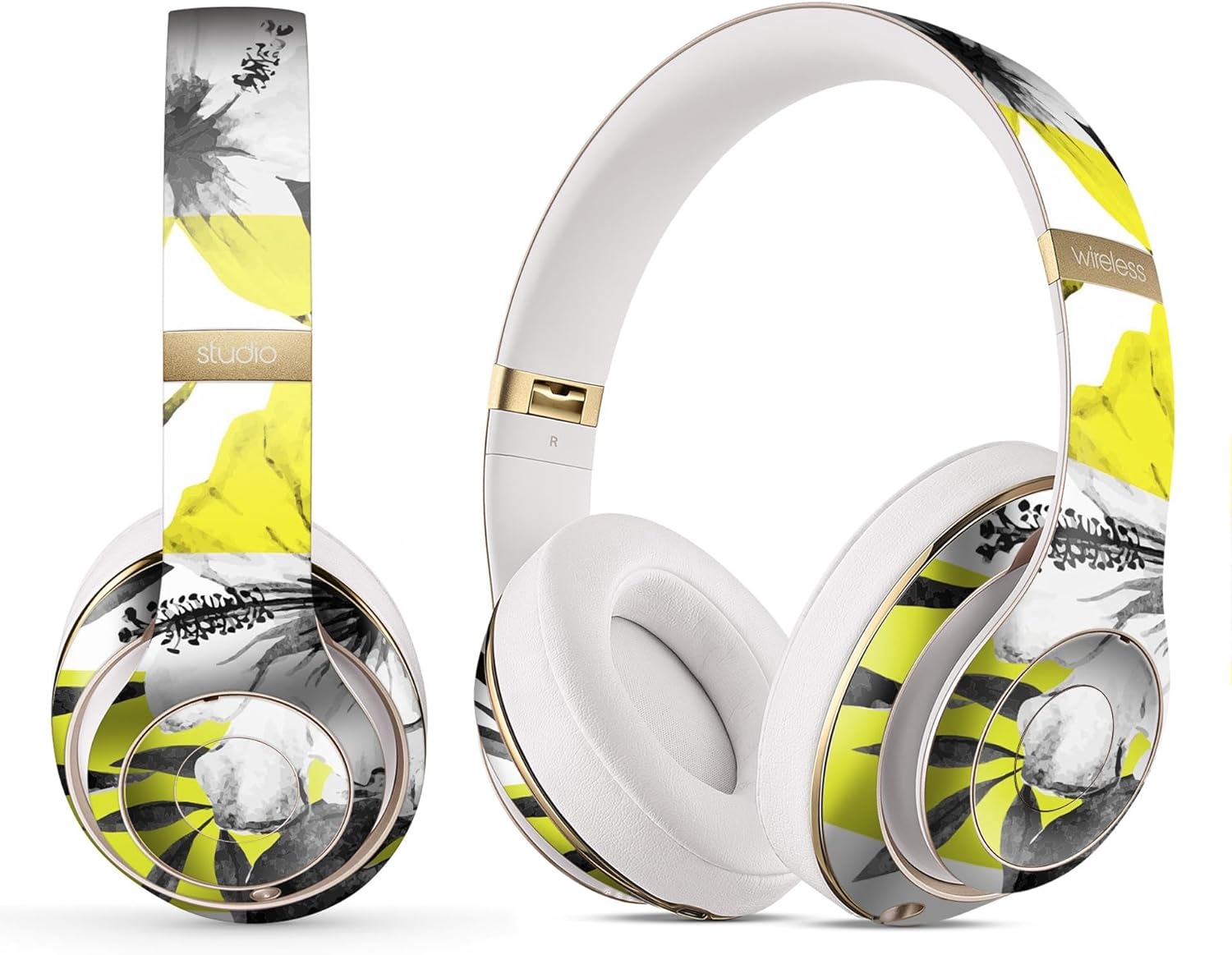 DesignSkinz - Compatible with Beats Studio Pro - Skin Decal Protective Scratch Resistant Vinyl Wrap - The Tropical Pineapple and Floral Pattern