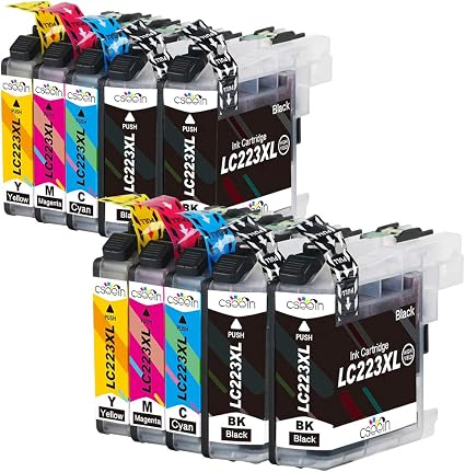 Cseein 10pk Replacement for LC223 LC223XL Ink Cartridges Full Compatible  with Brother DCP J4120DW J562DW MFC J480DW J680DW J880DW J4420DW J4620DW  J4625DW J5320DW J5620DW J5720DW : Amazon.co.uk: Computers \u0026 Accessories
