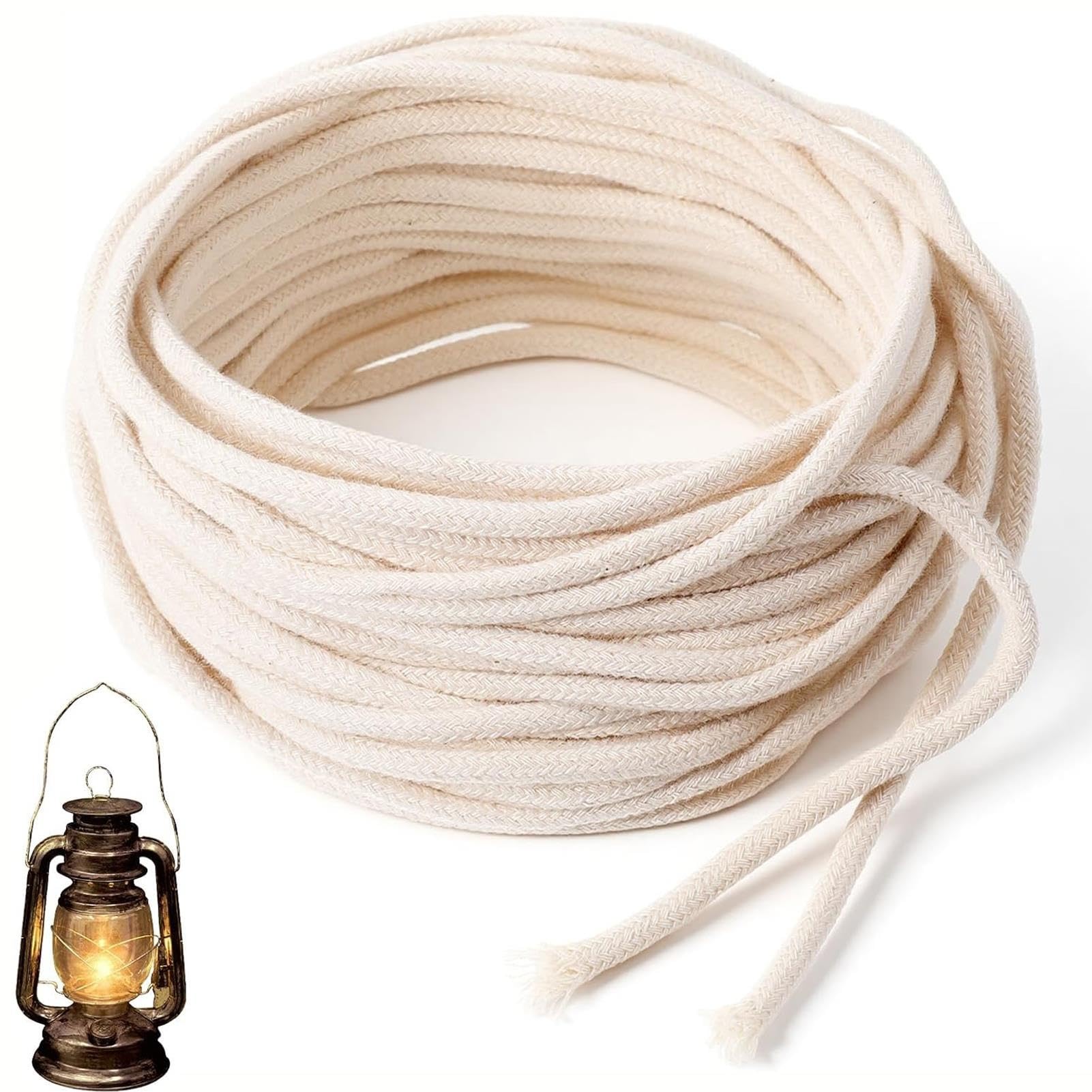 Knot Bawełniany Lampy Naftowej O Długości 328 Stóp, 4-7 Mm, Do Świec