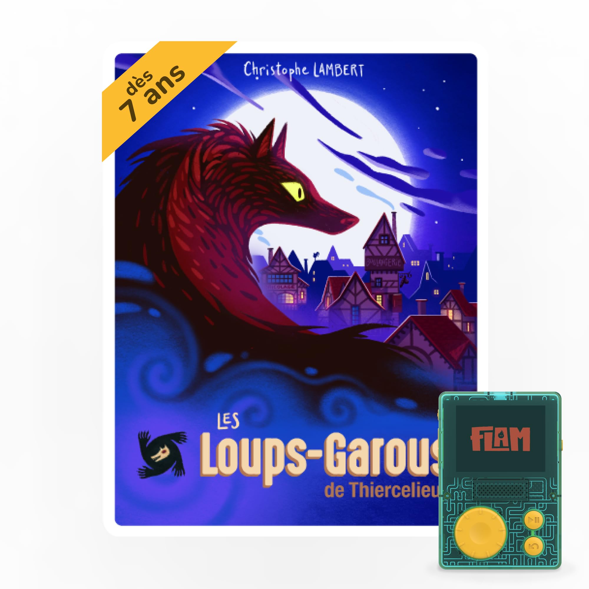 Lunii – Pack 3 Livres Audio interactifs pour Enfant dès 7 Ans – À écouter sur FLAM - Hôtel Fantastique, Les Loups-Garous de Thiercelieux, Les disparus de Valombre – 9h15 d'écoute