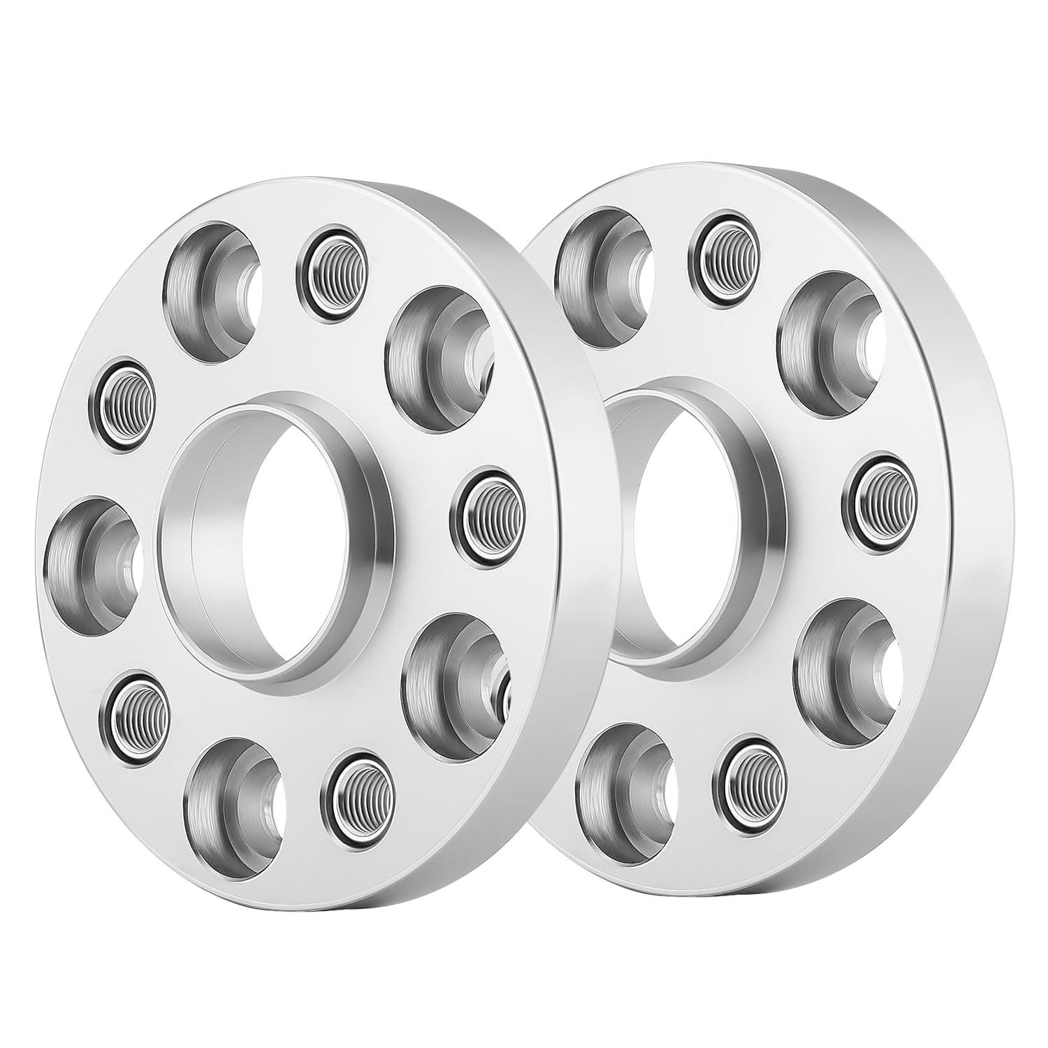Spurverbreiterung Distanzscheiben 5x112mm NLB: 57 mm 2x20mm Spurplatten mit 10x Radschrauben M14x1.5X25 mm Kompatibel mit Audi Für VW Für Skoda Für Seat